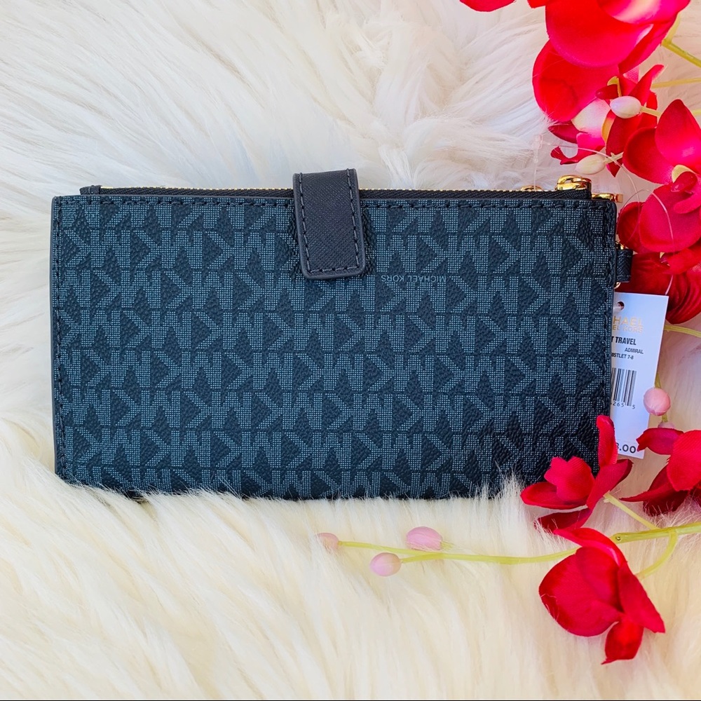 BNWT Michael Kors Double Zip Wristlet - Picture 3 of 5